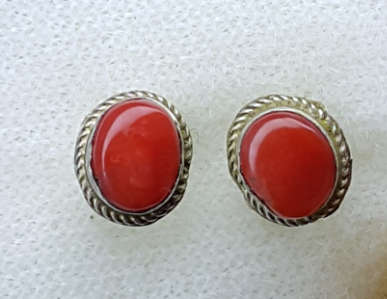 Genuine Silver Semi Precious Gemstone Earrings